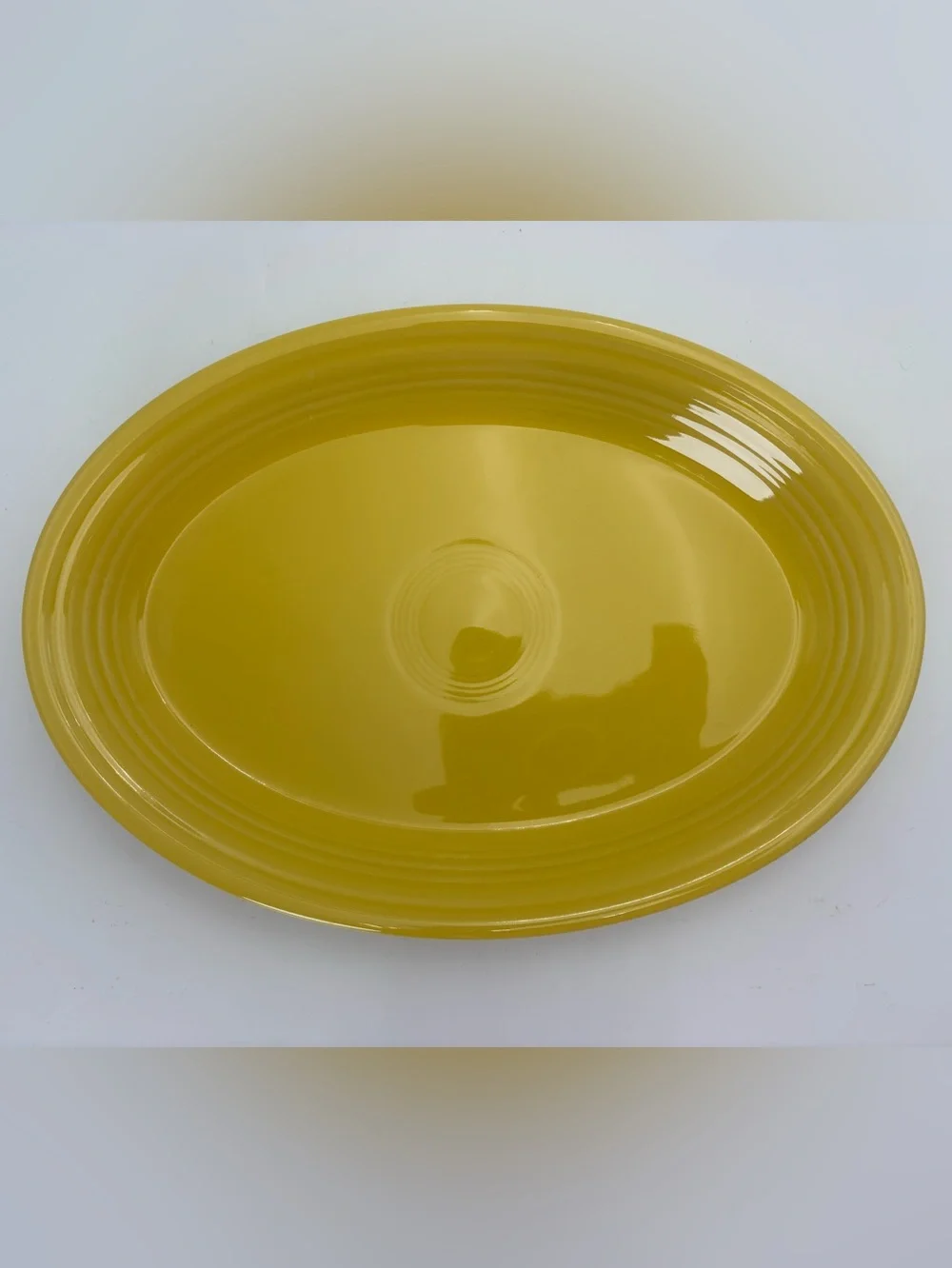 Fiesta by Homer Laughlin Bright Yellow Oval Serving Platter - 13.5”